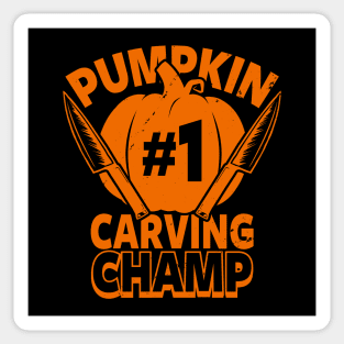 Pumpkin Carving Champion Autumn Fall Gift For Pumpkin Carvers Sticker